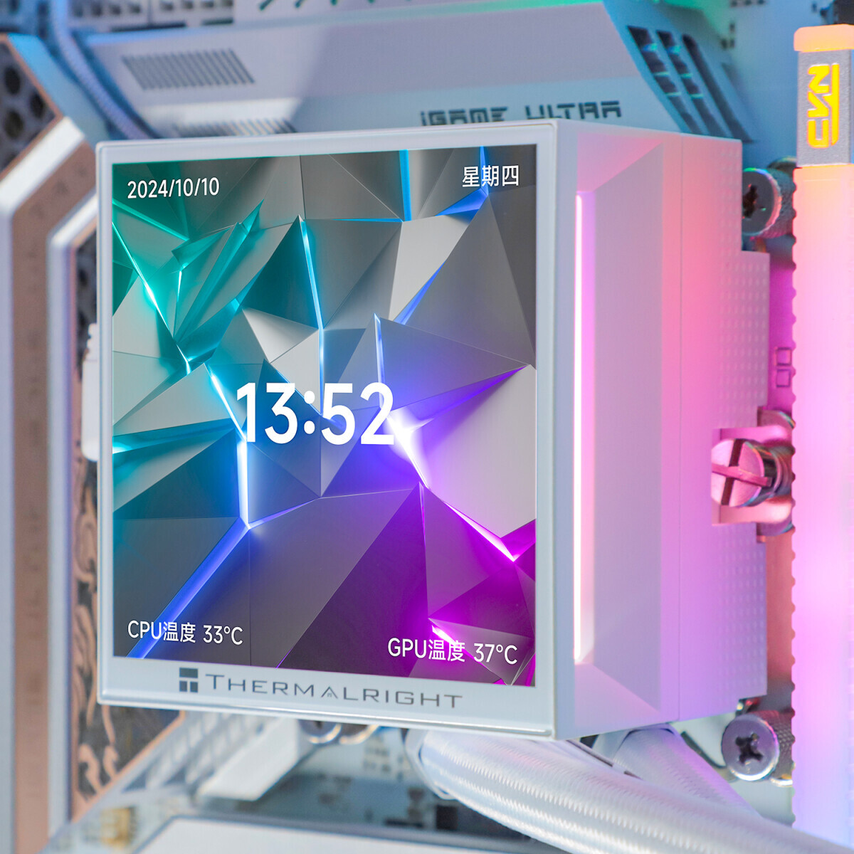 Система жидкостного охлаждения Thermalright Hyper Vision 360 White ARGB - H-VISION-360-WH-ARGB - фото 11