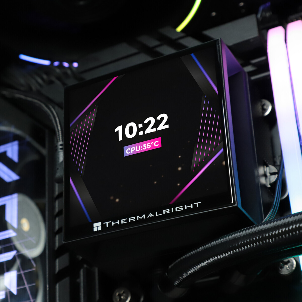 Система жидкостного охлаждения Thermalright Hyper Vision 360 UB Black ARGB - H-VISION-360-UB-BL-ARGB - фото 11