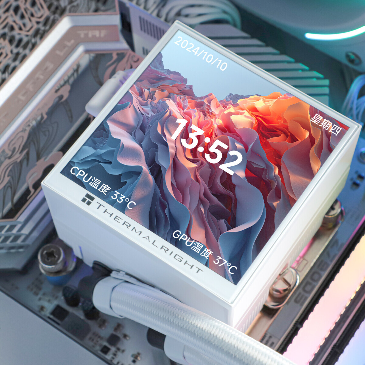 Система жидкостного охлаждения Thermalright Hyper Vision 360 UB White ARGB - H-VISION-360-UB-WH-ARGB - фото 5