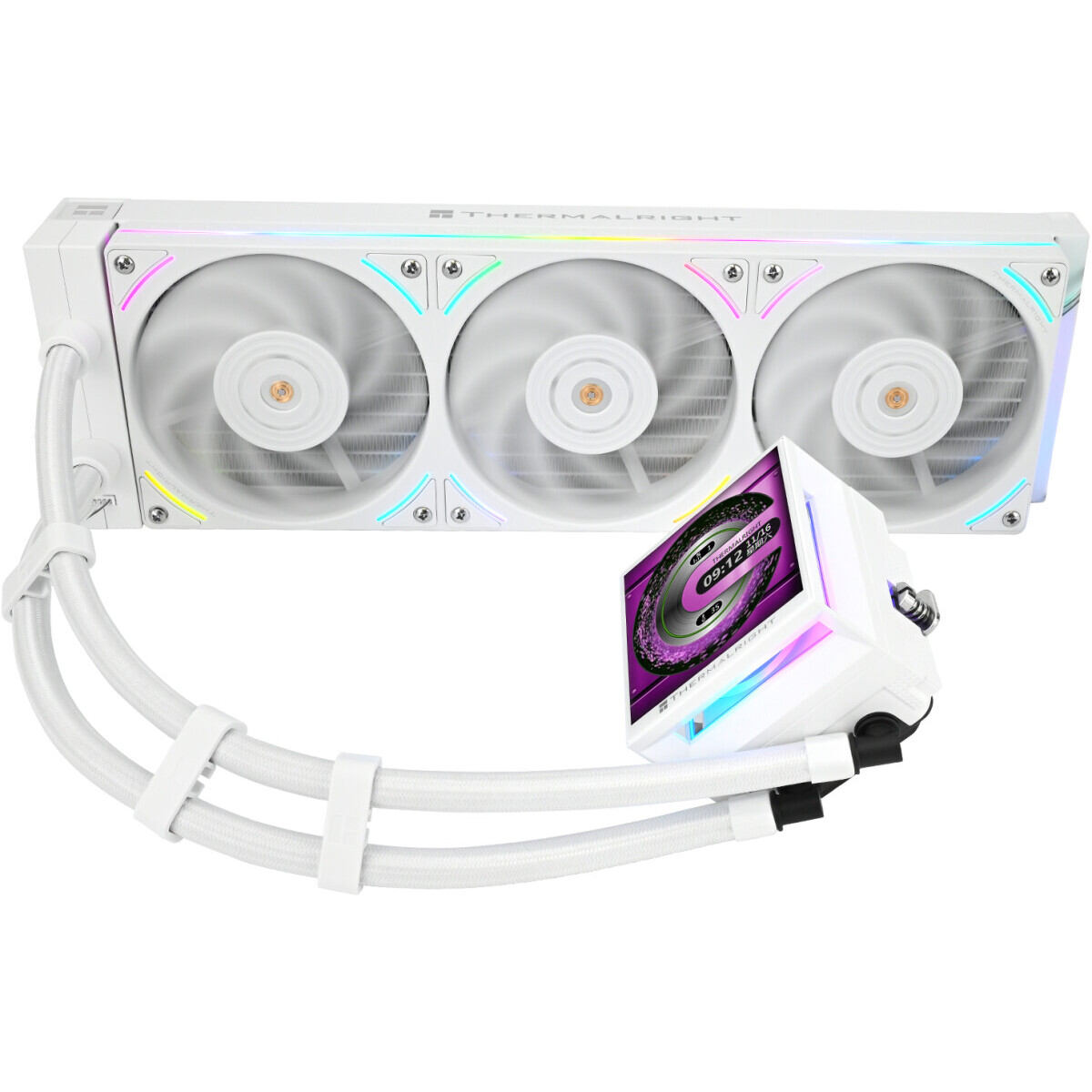 Система жидкостного охлаждения Thermalright Hyper Vision 360 UB White ARGB - H-VISION-360-UB-WH-ARGB - фото 7