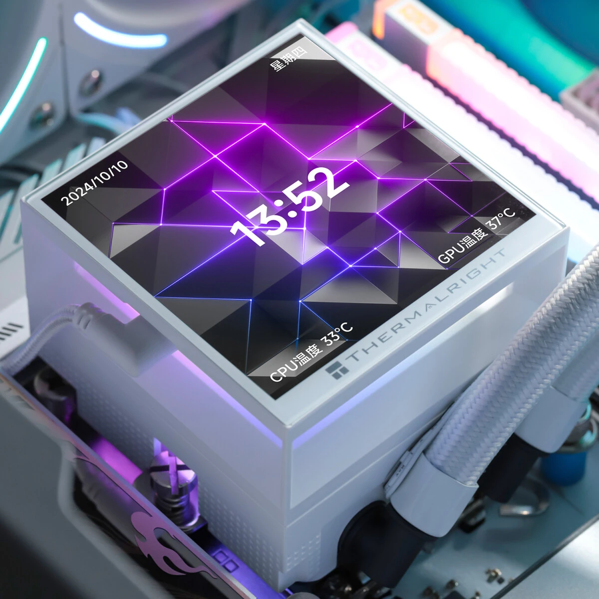 Система жидкостного охлаждения Thermalright Hyper Vision 360 UB White ARGB - H-VISION-360-UB-WH-ARGB - фото 9