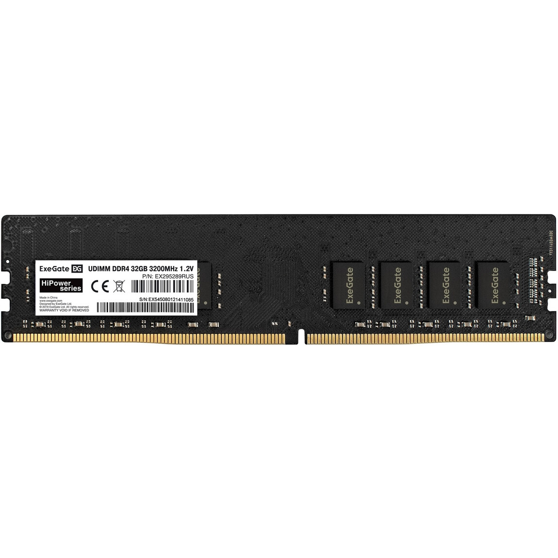 Оперативная память 32Gb DDR4 3200MHz ExeGate HiPower (EX295289RUS)