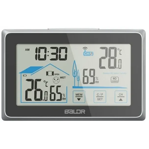 Метеостанция BALDR B0340ST2H2 Black - B0340ST2H2-BLACK