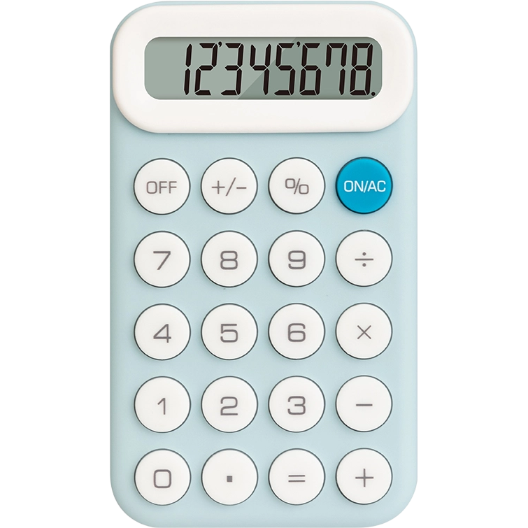 Калькулятор Deli EM10 Light Blue