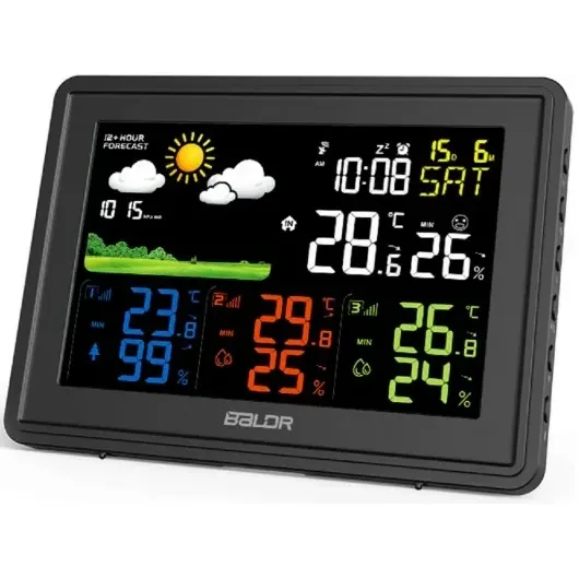 Метеостанция BALDR B0359WST4H4PR Black - B0359WST4H4PR-BLACK - фото 4