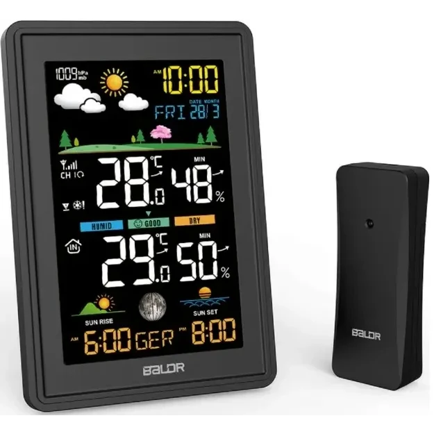 Метеостанция BALDR B0360WST2H2PR-V3 Black - B0360WST2H2PR-V3-BLACK - фото 2