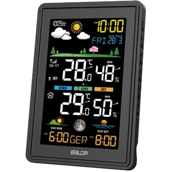 Метеостанция BALDR B0360WST2H2PR-V3 Black - B0360WST2H2PR-V3-BLACK - фото 4