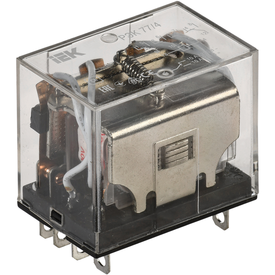 Реле промежуточное IEK ONI РЭК77/4 10А 220В 4ПК - RRP10-4-10-220A