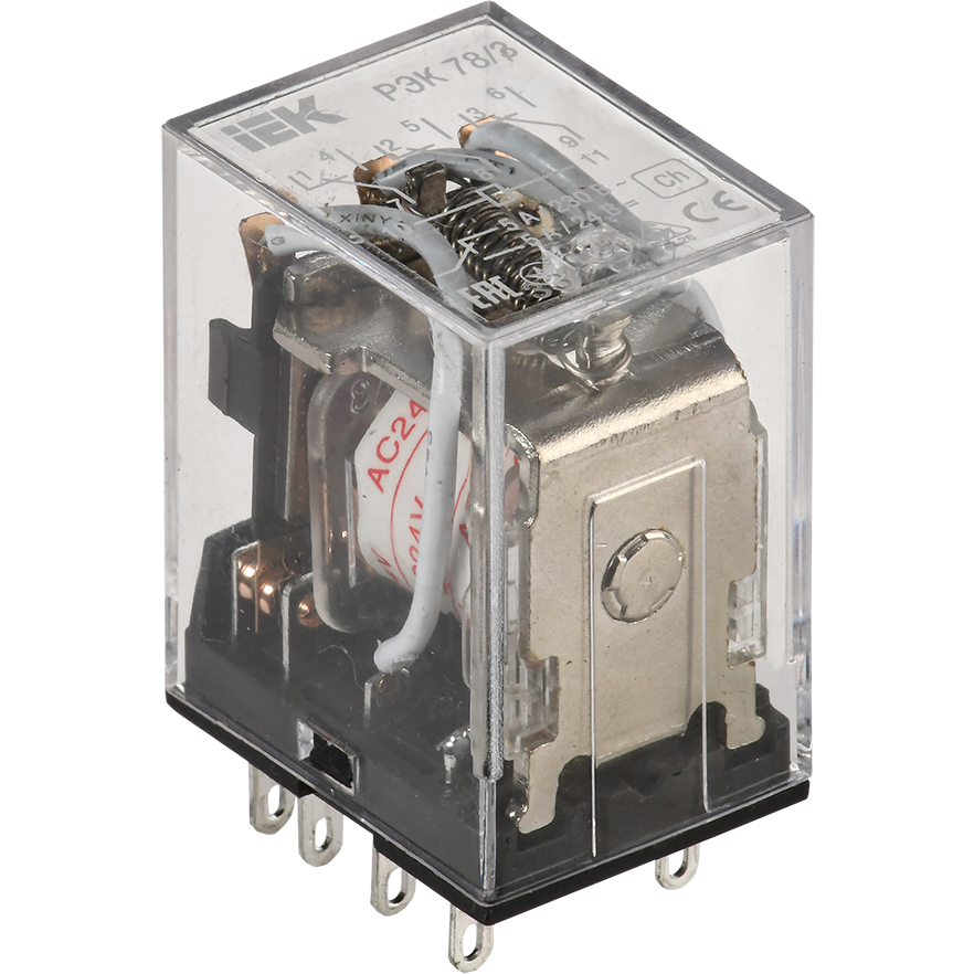 Реле промежуточное IEK ONI РЭК78/3 5А 24В 3ПК - RRP20-3-05-024A