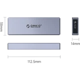 Внешний корпус для SSD M.2 Orico CM2C3-G2 Grey (ORICO-CM2C3-G2-GY-BP)