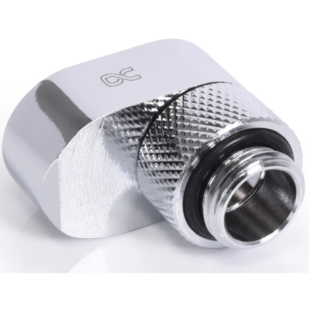 Адаптер для СЖО Alphacool Eiszapfen 16mm off set fitting rotatable - chrome (17602)