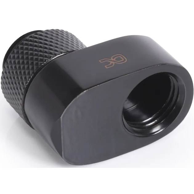 Адаптер для СЖО Alphacool Eiszapfen 16mm off set fitting rotatable - black (17601)