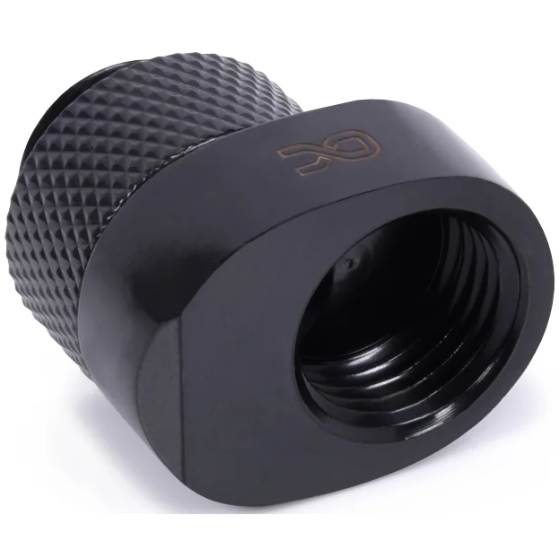 Адаптер для СЖО Alphacool Eiszapfen 8mm off set fitting rotatable - black (17604)