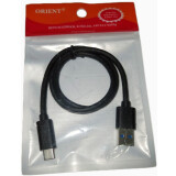 Кабель USB - USB Type-C, 0.5м, Orient UC-305