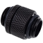 Поворотный адаптер для СЖО Alphacool Eiszapfen double nipple rotatable - deep black (17244)