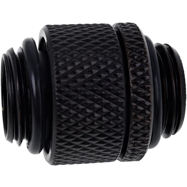 Поворотный адаптер для СЖО Alphacool Eiszapfen double nipple rotatable - deep black (17244) - фото 3