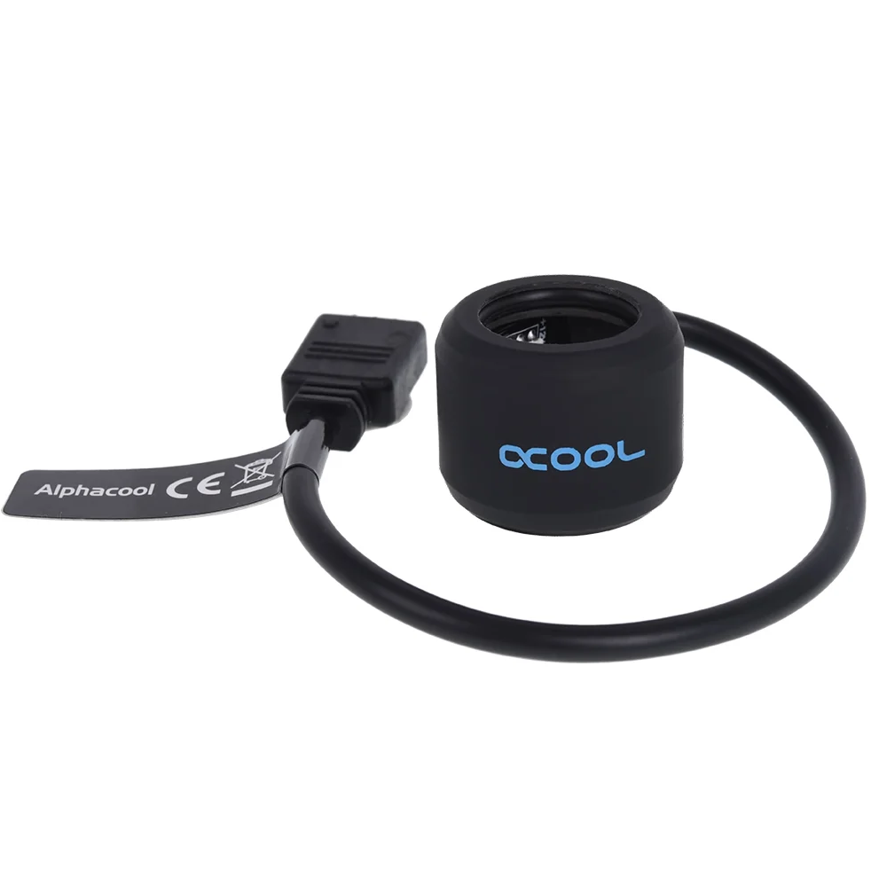 Фитинг Alphacool Aurora HardTube LED ring 16mm deep black - RGB (15325)