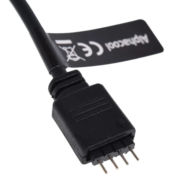 Фитинг Alphacool Aurora HardTube LED ring 16mm deep black - RGB (15325) - фото 6