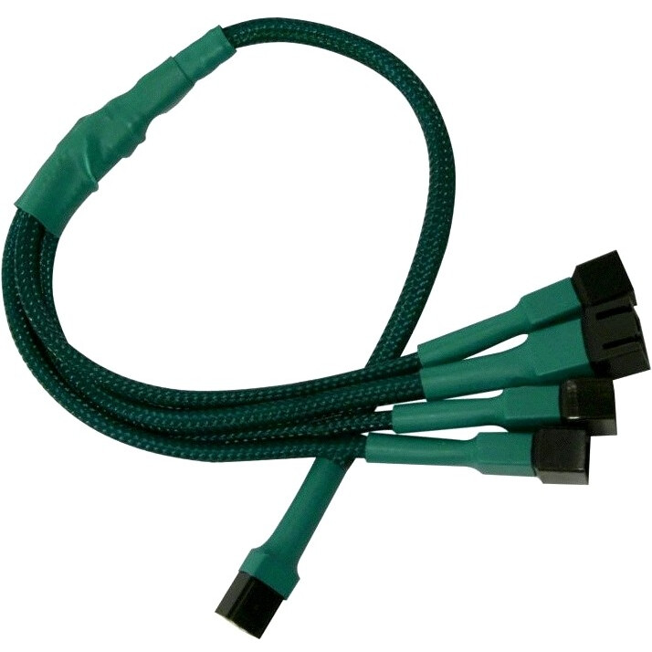 Разветвитель 3-pin - 4x 3-pin, Nanoxia NX34A30G Green