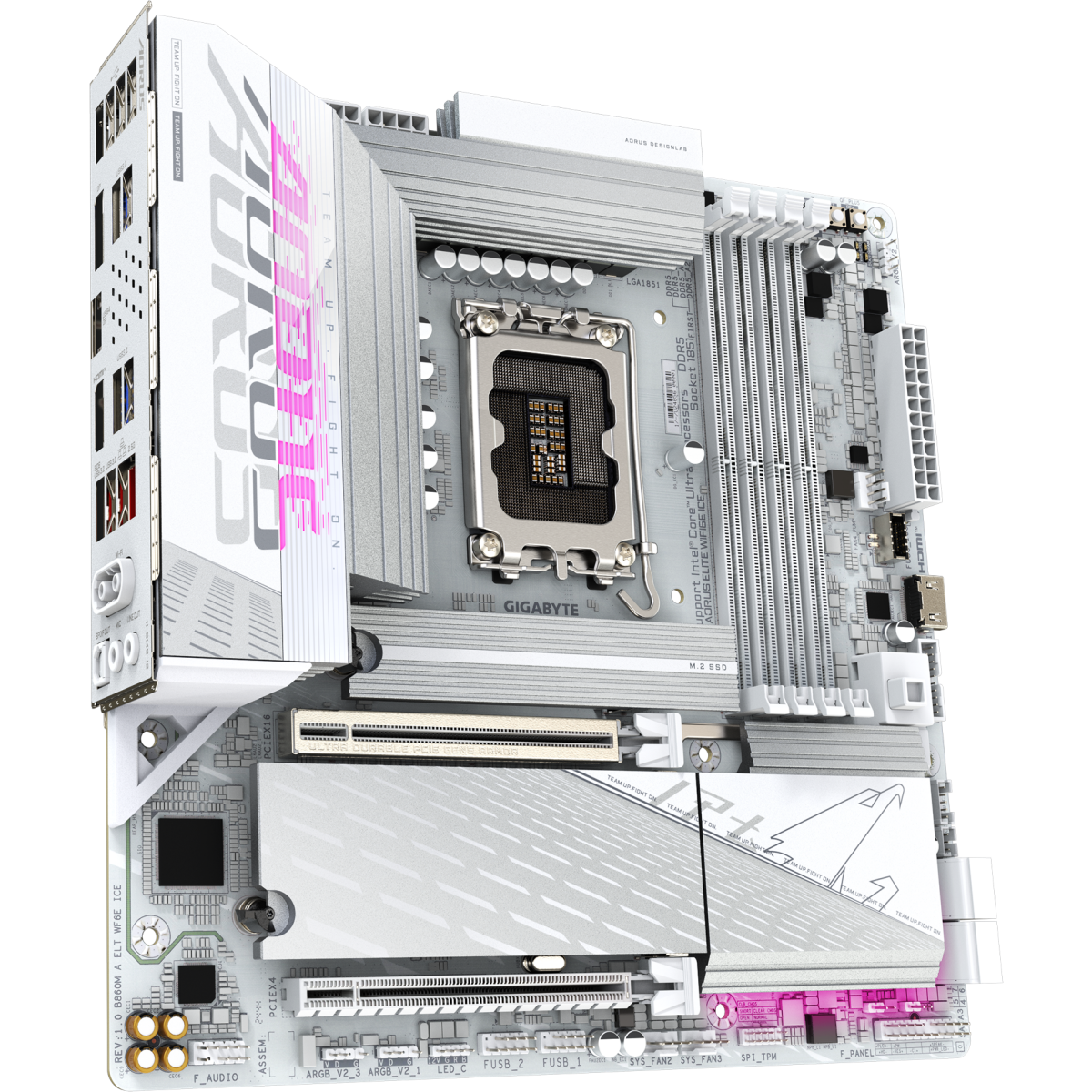 Материнская плата Gigabyte B860M AORUS ELITE WIFI6E ICE - фото 2