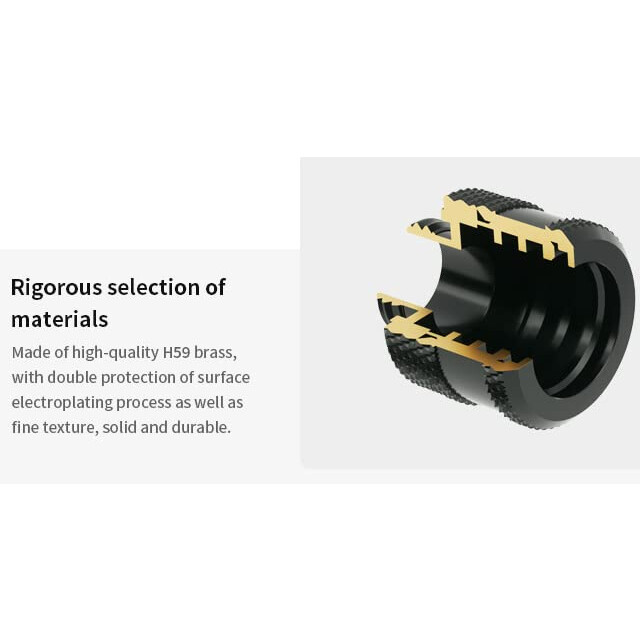 Датчик температуры для СЖО Barrow TCWDL-V1 Shiny silver (BA0926) - фото 4