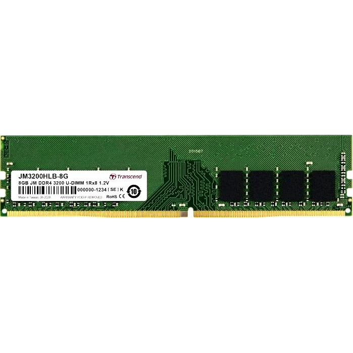 ..... Оперативная память 8Gb DDR4 3200MHz Transcend (JM3200HLB-8G) Б/У