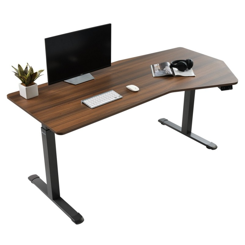 Компьютерный стол Eureka ERK-EDI-HTG-WN (Heptagon) - ERK-EDI-HTG-WN-1-US - фото 2