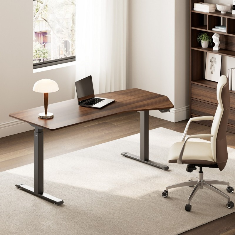 Компьютерный стол Eureka ERK-EDI-HTG-WN (Heptagon) - ERK-EDI-HTG-WN-1-US - фото 5