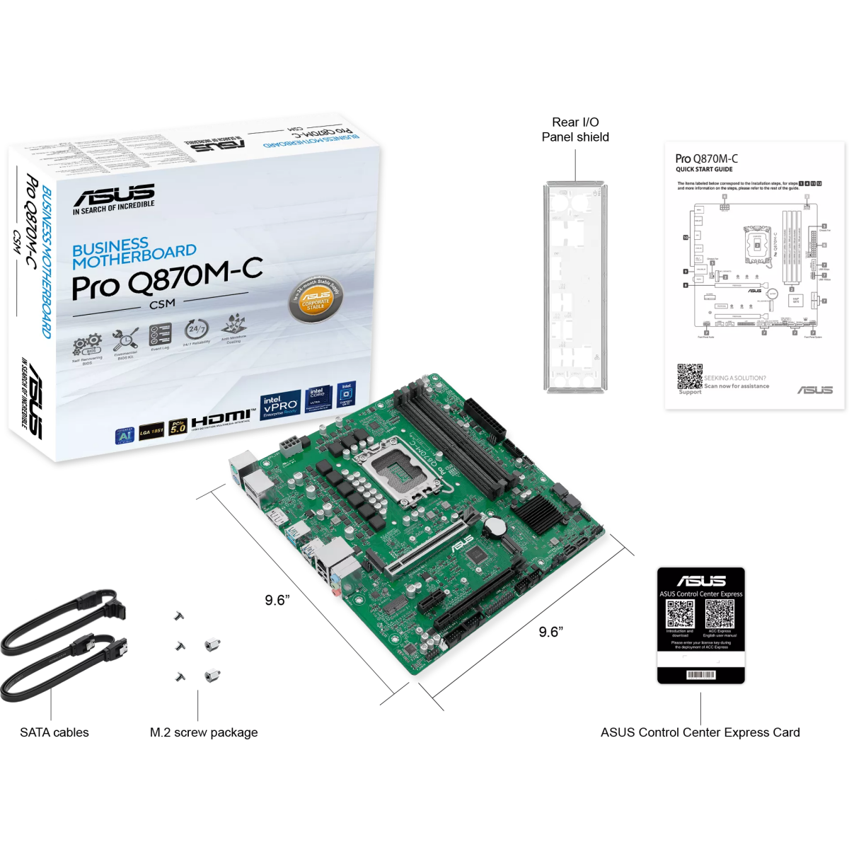 Материнская плата ASUS PRO Q870M-C-CSM - фото 5