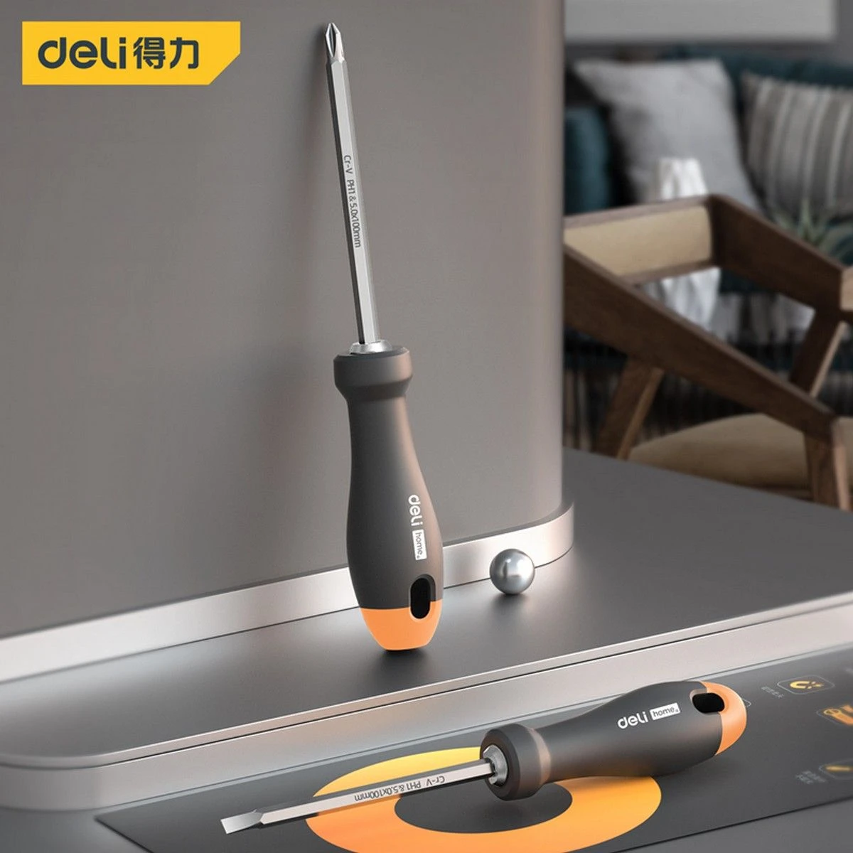 Отвёртка Deli HT1055C Home Gray - фото 2