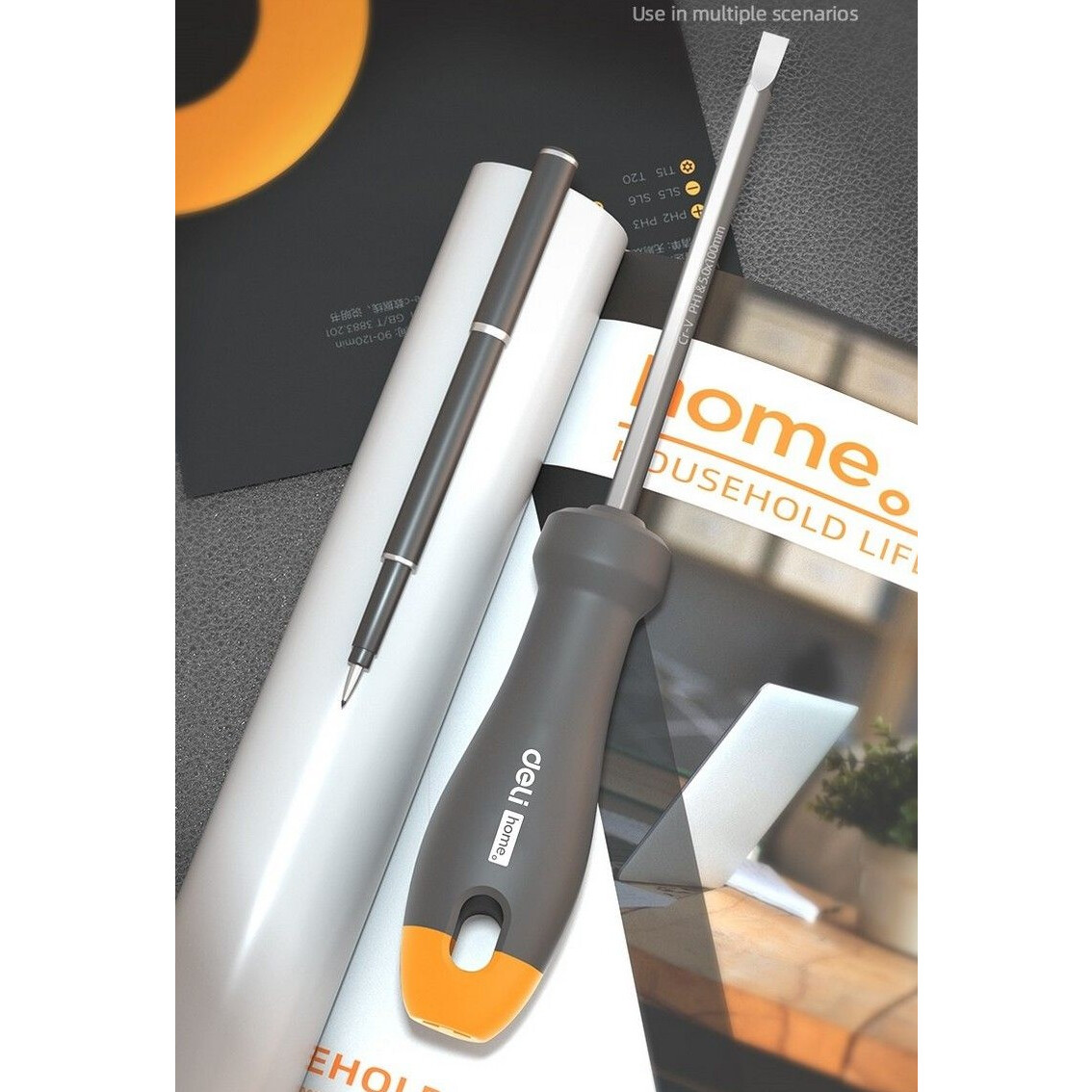 Отвёртка Deli HT1055C Home Gray - фото 3