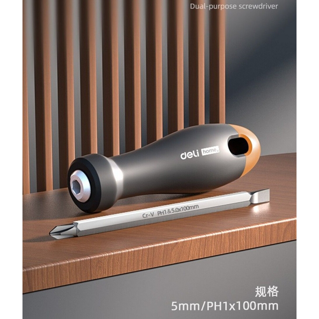 Отвёртка Deli HT1055C Home Gray - фото 4