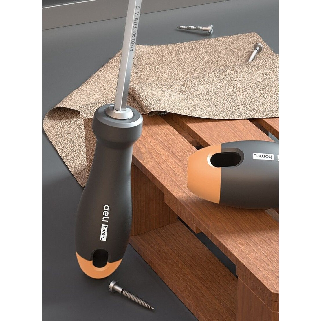 Отвёртка Deli HT1055C Home Gray - фото 6