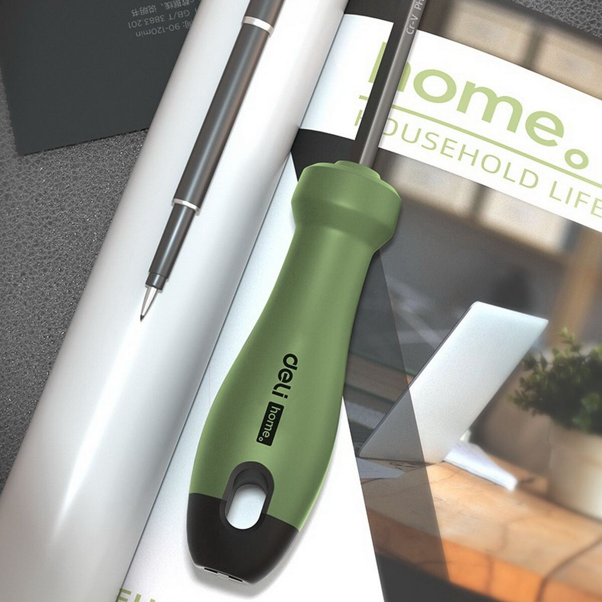 Отвёртка Deli HT1055L Home Green - фото 4