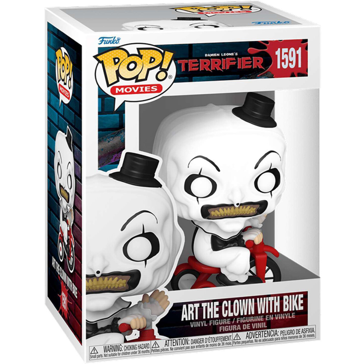 Фигурка Funko POP! Movies Terrifier Art the Clown with Bike (1591) - 80706 - фото 2