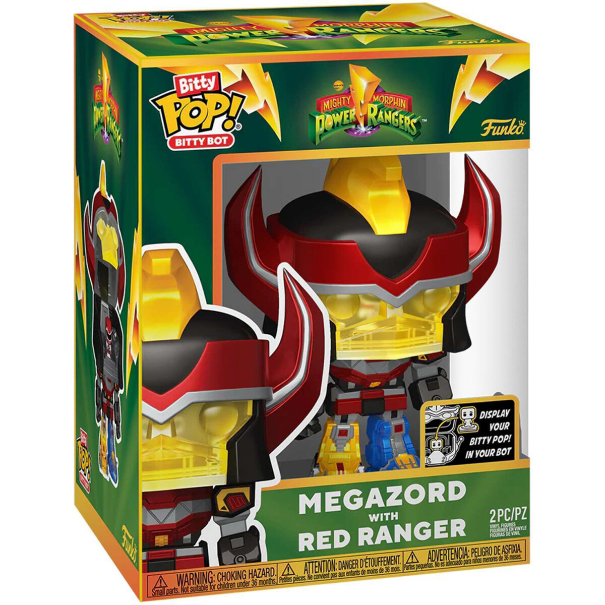 Фигурка Funko Bitty POP! Bitty Bot Power Rangers Megazord with Red Ranger - 83644 - фото 4