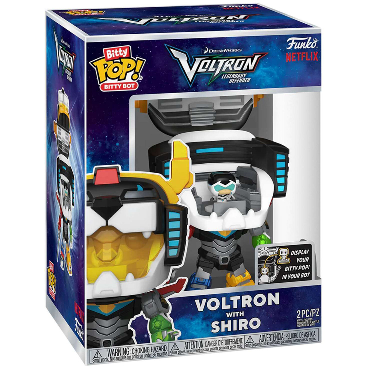 Фигурка Funko Bitty POP! Bitty Bot Voltron Voltron with Shiro - 83642 - фото 4