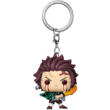 Брелок Funko Pocket POP! Demon Slayer Tanjiro Kamado (Sun Breathing) (85334)