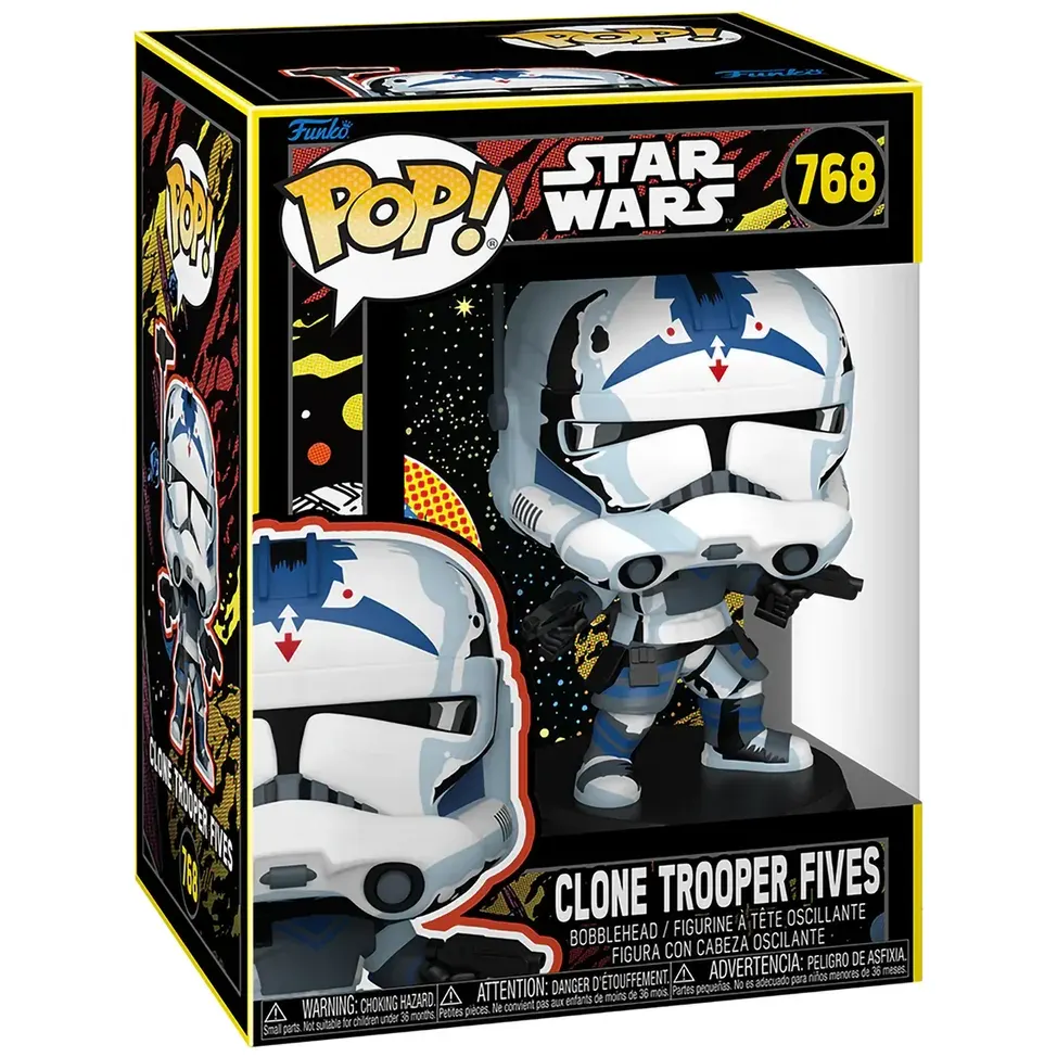Фигурка Funko POP! Bobble Star Wars Clone Wars Clone Trooper Fives (Retro) - 83813 - фото 2
