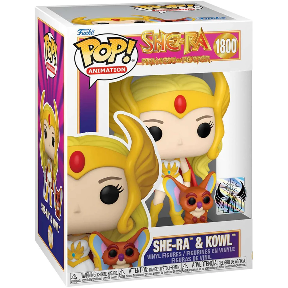 Фигурка Funko POP! Animation She-Ra Princess of Power 40Th She-Ra & Kowl - 83499 - фото 2