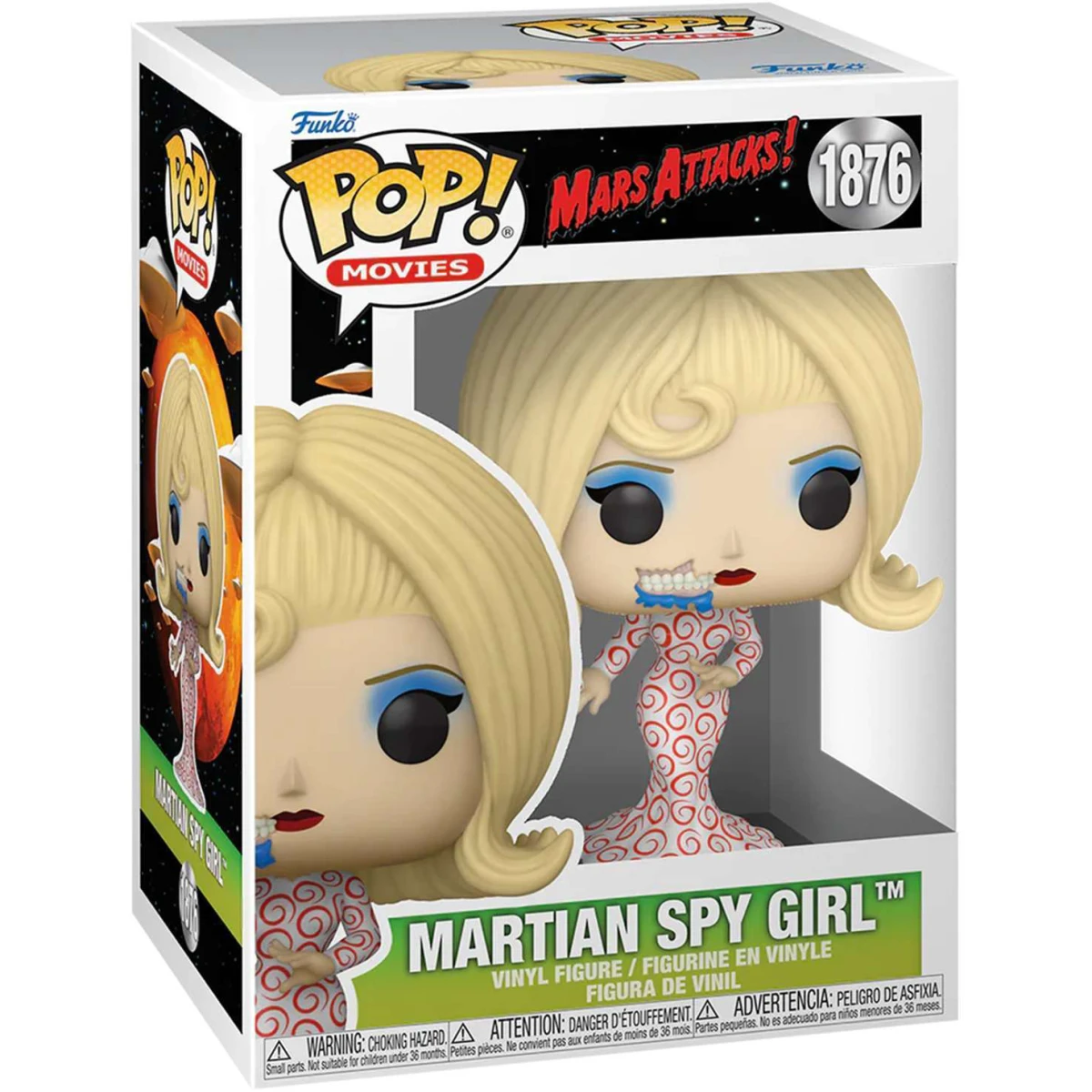 Фигурка Funko POP! Movies Mars Attacks Martian Spy Girl - 83567 - фото 2