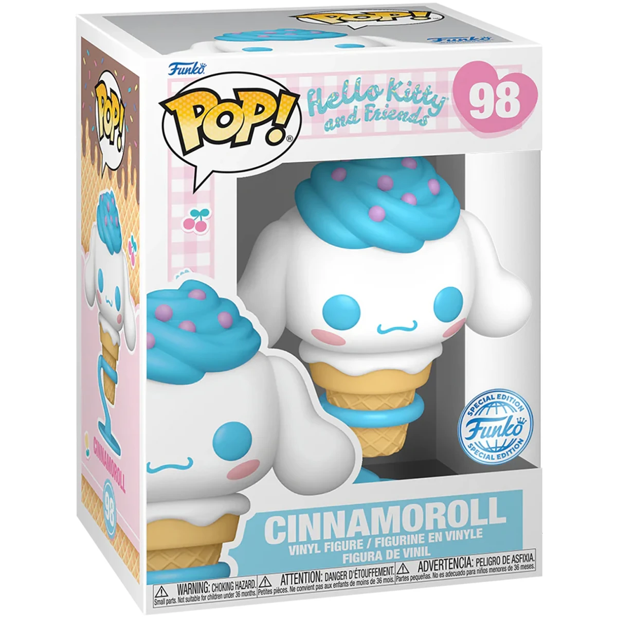 Фигурка Funko POP! Hello Kitty And Friends Cinnamoroll IC Cone - 84604 - фото 2