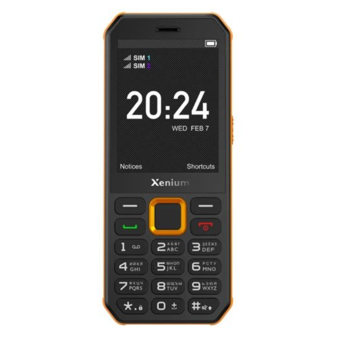 Телефон Philips Xenium X300 Black/Orange