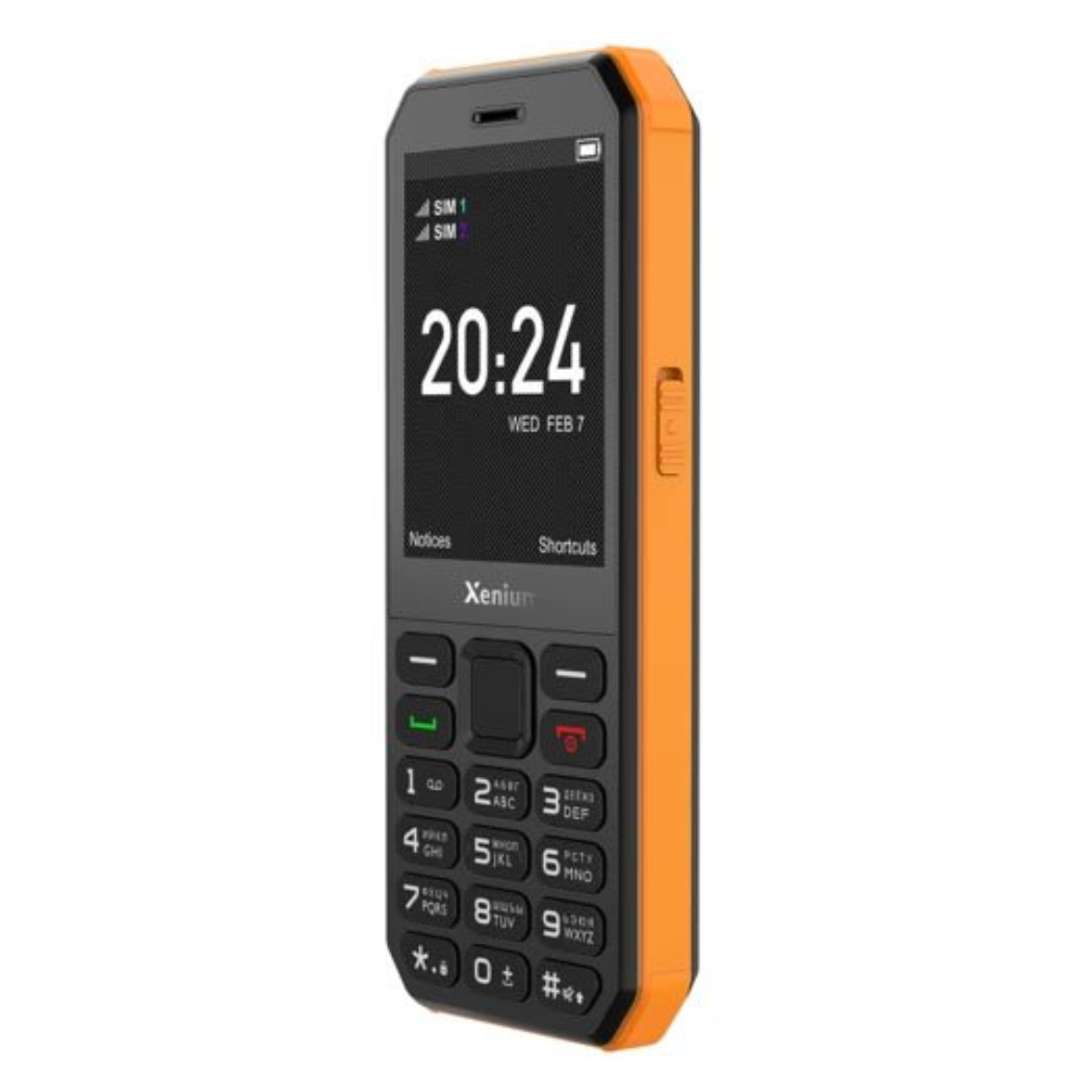 Телефон Philips Xenium X300 Black/Orange - CTX300OB/00 - фото 3