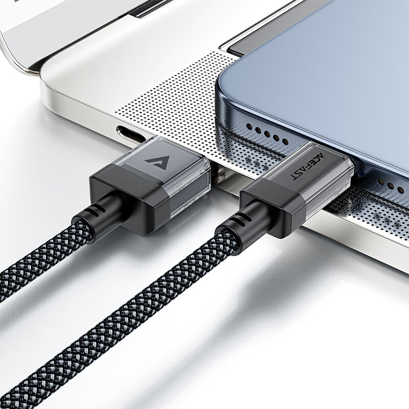 Кабель USB - USB Type-C, 1.2м, ACEFAST AF-C12-04-BK - фото 3