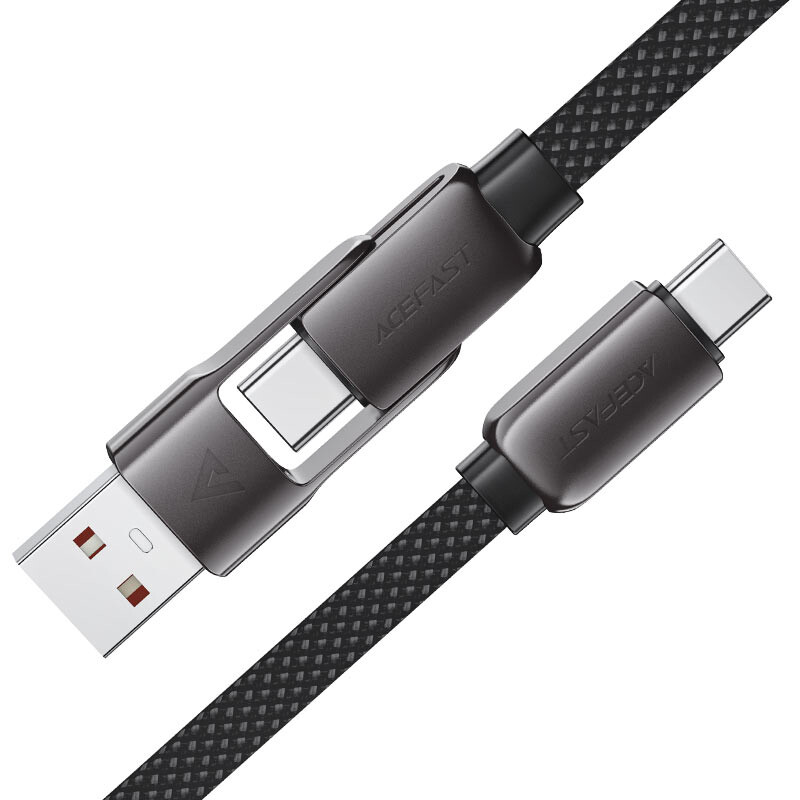 Кабель USB Type-C - USB/USB Type-C, 1.2м, ACEFAST AF-C13-04-BK