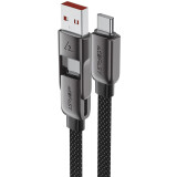 Кабель USB Type-C - USB/USB Type-C, 1.2м, ACEFAST AF-C13-04-BK