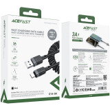 Кабель USB - USB Type-C, 1.2м, ACEFAST AF-C14-04-BK