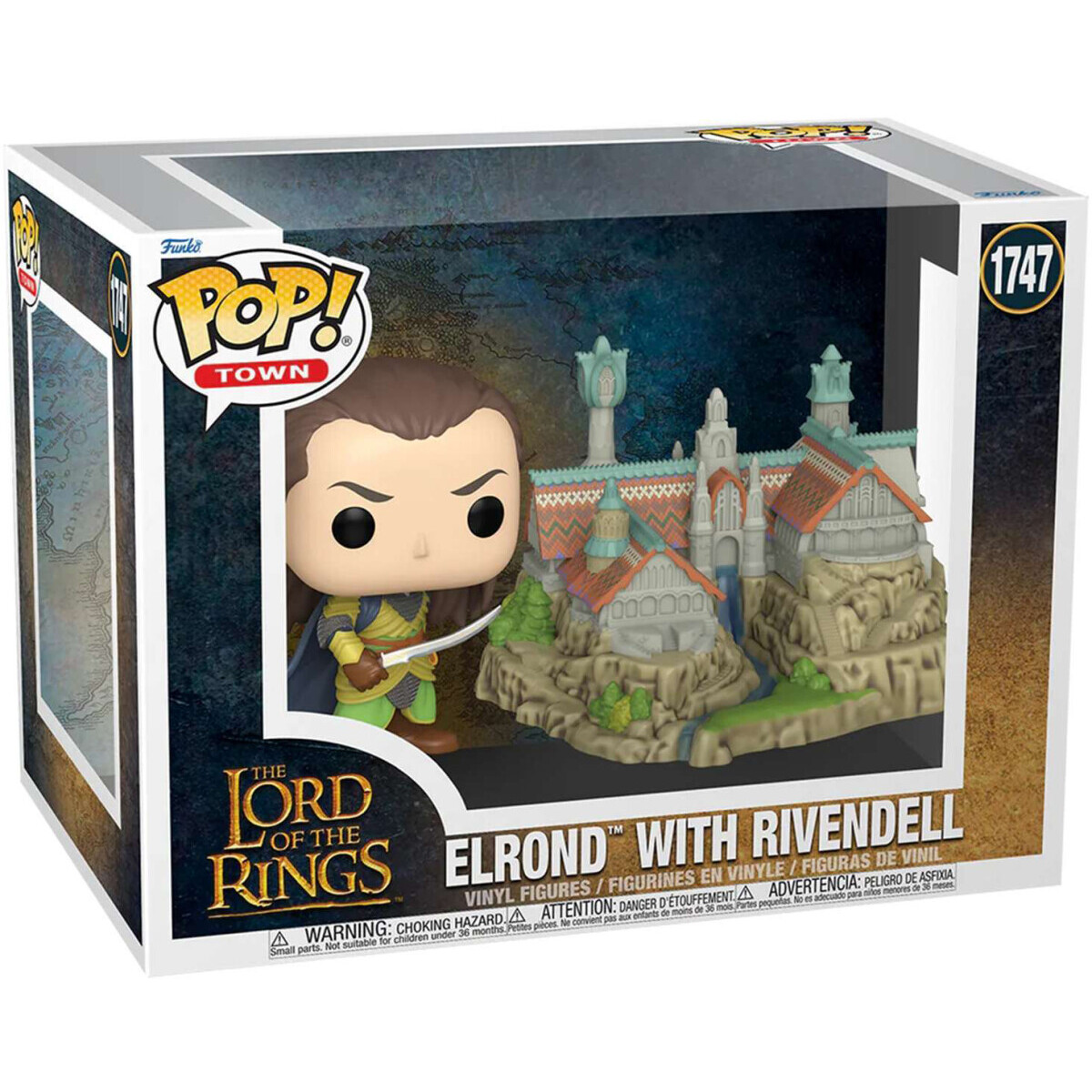 Фигурка Funko POP! Town LOTR S8 Elrond with Rivendell - 83787 - фото 2