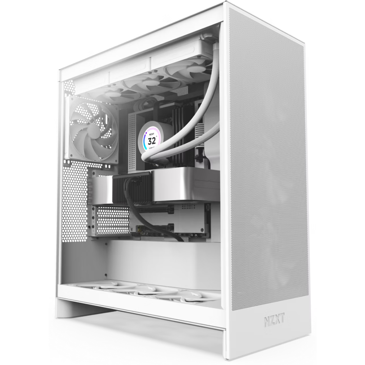 Корпус NZXT H7 Flow White - CM-H72FW-01